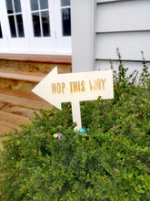 Load image into Gallery viewer, Easter Egg Hunt Signs with Free Foot Print Stencil