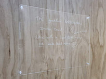 Load image into Gallery viewer, Clear Board, Clearboard, Whiteboard, White board