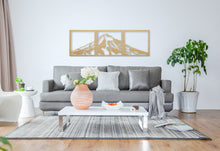Load image into Gallery viewer, Mt Egmont/Mt Taranaki Bamboo Wall Art in the home made by Good.Kiwi