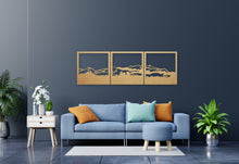 Load image into Gallery viewer, Te Mata Peak, the Sleeping Giant, Hawkes Bay, New Zealand, Bamboo Wall Art in the home made by Good.Kiwi