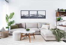 Load image into Gallery viewer, Te Mata Peak, the Sleeping Giant, PET Recycled Plastic pin board material Wall Art in the home made by Good.Kiwi