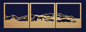 Te Mata Peak, the Sleeping Giant, Hawkes Bay, New Zealand, Bamboo Wall Art in the home made by Good.Kiwi