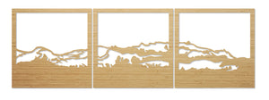 Te Mata Peak, the Sleeping Giant, Hawkes Bay, New Zealand, Bamboo Wall Art in the home made by Good.Kiwi