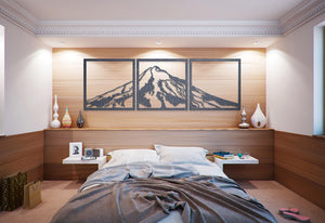 Mt Taranaki/Mt Egmont PET Recycled Plastic pin board material Wall Art in the home made by Good.Kiwi