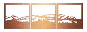 Te Mata Peak, the Sleeping Giant, Hawkes Bay, New Zealand, Brushed Copper ACM Wall Art in the home made by Good.Kiwi