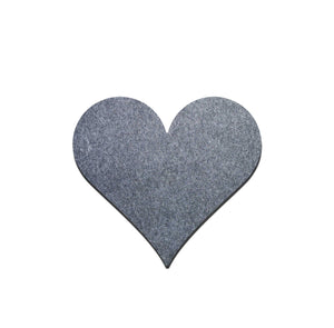 Heart Silhouette - 9mm Pin Board Material