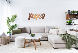 XOXO Wall Art, Bamboo