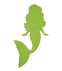 Mermaid Silhouette - 9mm Pin Board Material