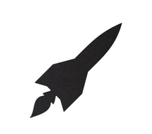 Load image into Gallery viewer, Rocket Silhouette - 3mm Blackboard
