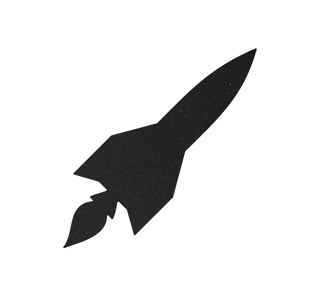 Rocket Silhouette - 3mm Blackboard