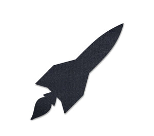 Rocket Silhouette - 9mm Pin Board Material