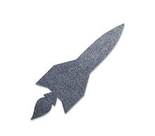 Load image into Gallery viewer, Rocket Silhouette - 9mm Pin Board Material
